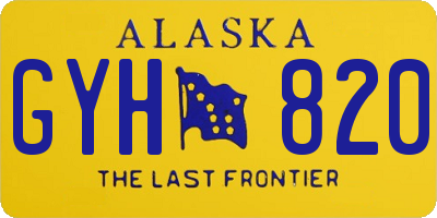 AK license plate GYH820