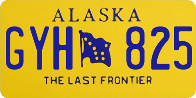 AK license plate GYH825