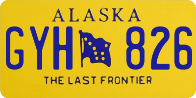 AK license plate GYH826