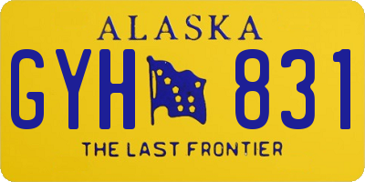 AK license plate GYH831