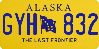 AK license plate GYH832