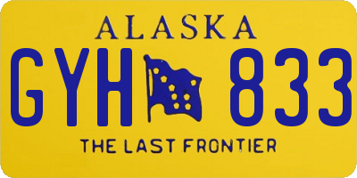 AK license plate GYH833