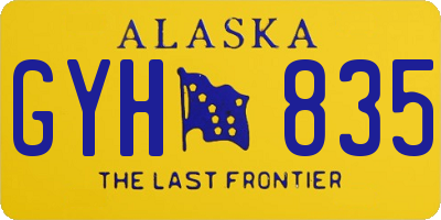 AK license plate GYH835