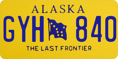 AK license plate GYH840