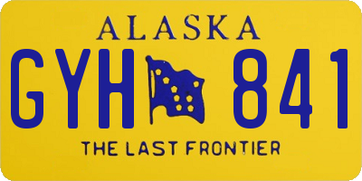 AK license plate GYH841