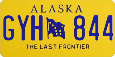 AK license plate GYH844