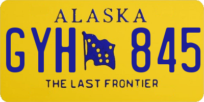 AK license plate GYH845