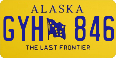 AK license plate GYH846