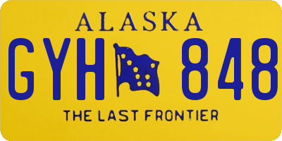 AK license plate GYH848
