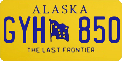 AK license plate GYH850