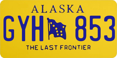 AK license plate GYH853