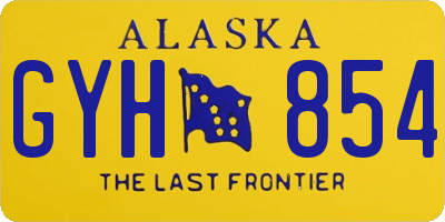 AK license plate GYH854