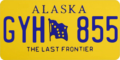 AK license plate GYH855