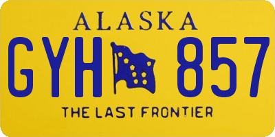 AK license plate GYH857
