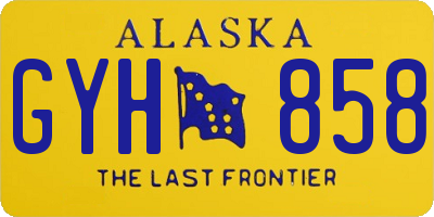 AK license plate GYH858