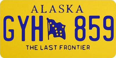 AK license plate GYH859
