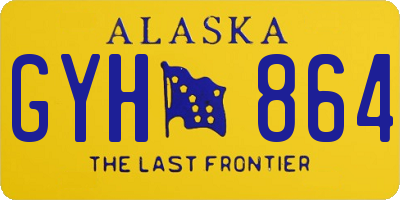 AK license plate GYH864