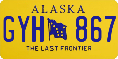 AK license plate GYH867