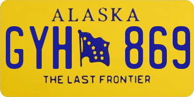 AK license plate GYH869