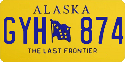 AK license plate GYH874