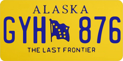 AK license plate GYH876