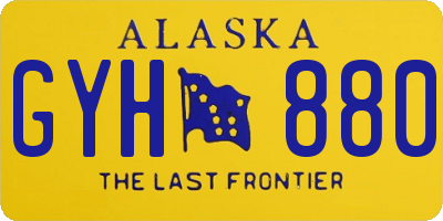 AK license plate GYH880