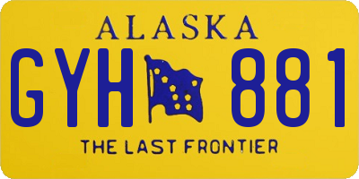 AK license plate GYH881