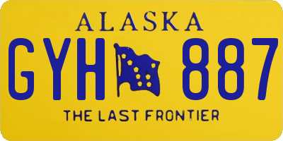 AK license plate GYH887