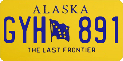AK license plate GYH891