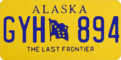 AK license plate GYH894