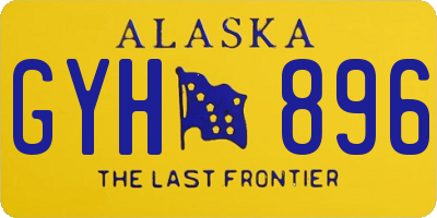 AK license plate GYH896