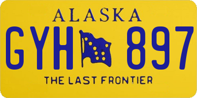 AK license plate GYH897