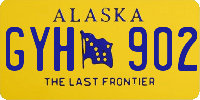 AK license plate GYH902