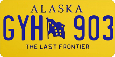 AK license plate GYH903