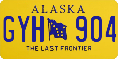 AK license plate GYH904