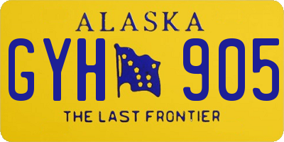 AK license plate GYH905