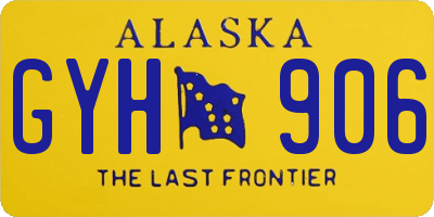 AK license plate GYH906
