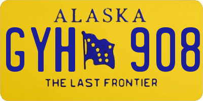AK license plate GYH908