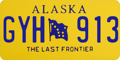 AK license plate GYH913