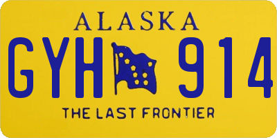 AK license plate GYH914