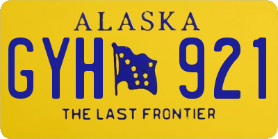 AK license plate GYH921