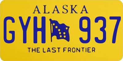 AK license plate GYH937