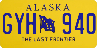 AK license plate GYH940