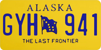 AK license plate GYH941