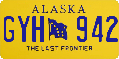 AK license plate GYH942