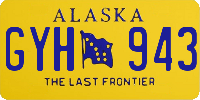 AK license plate GYH943