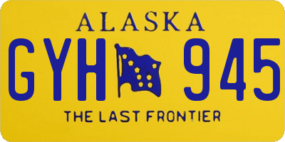 AK license plate GYH945