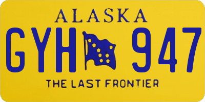 AK license plate GYH947