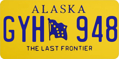 AK license plate GYH948