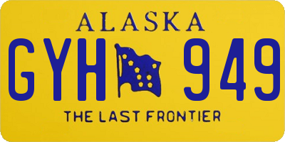 AK license plate GYH949